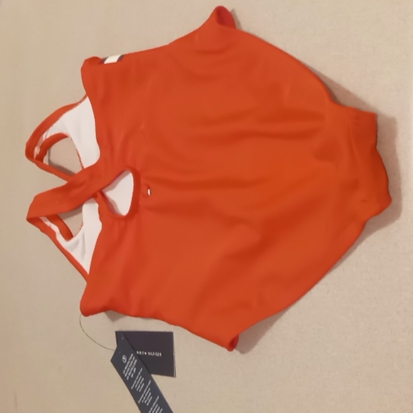 Tommy Hilfiger Swimsuit  Red new with tags size 7 - Picture 2 of 5